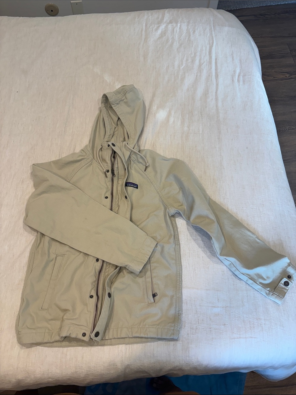 PATAGONIA Canvas Spring Jacket, Cream Color - Size Small.